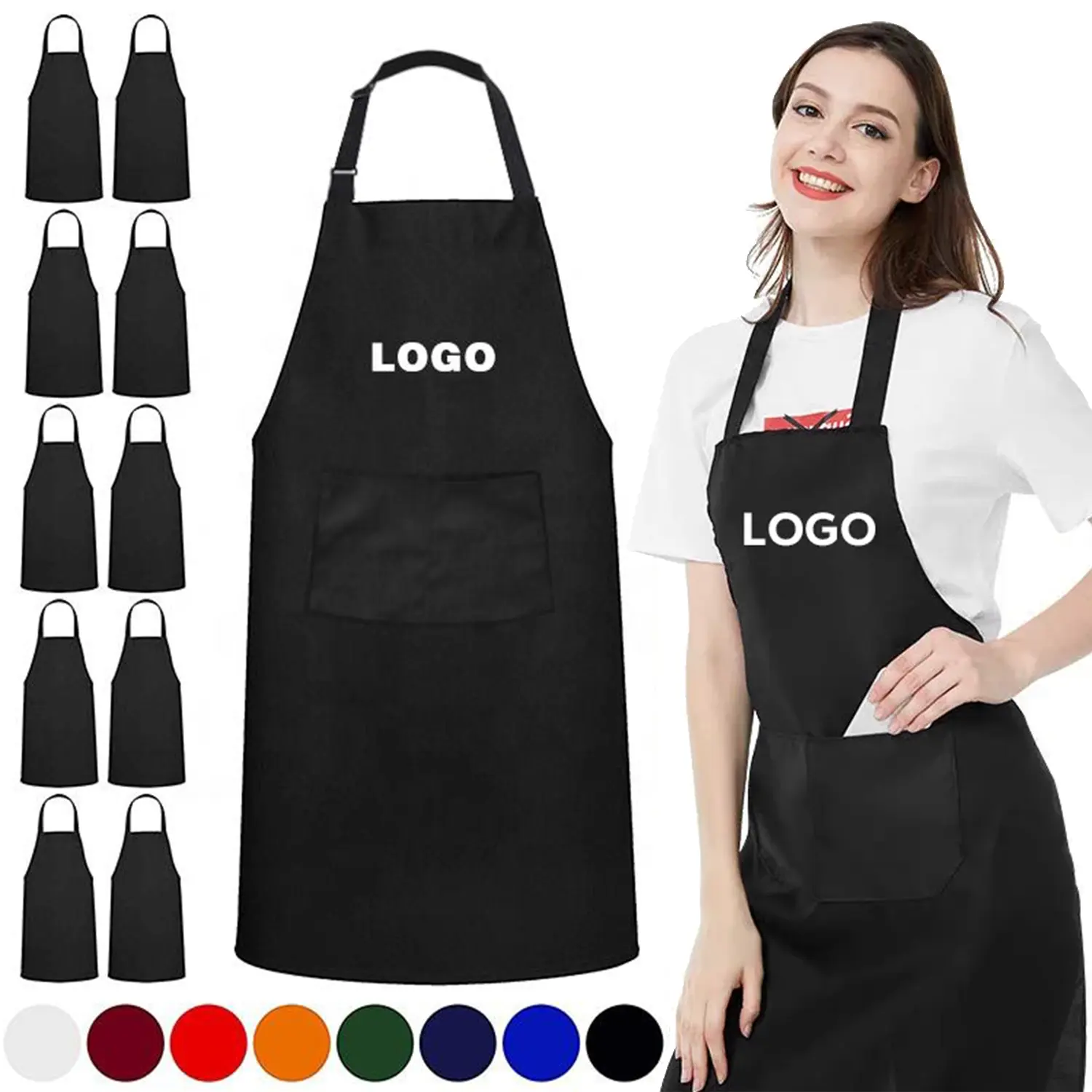 Logo Unisex Apron Adjustable